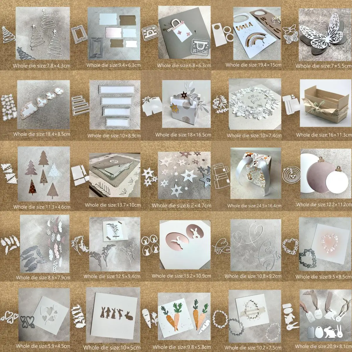 Xldesign Craft Metal Cutting Die Cut Dies Easter Bunny Box Leaf Decoration Scrapbook Album Paper Card Craft Goffratura Fustellati