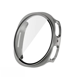 All-Around Protective Watch Case with Screen Protector for Watch 8 Classic 46mm (Titanium Gray)