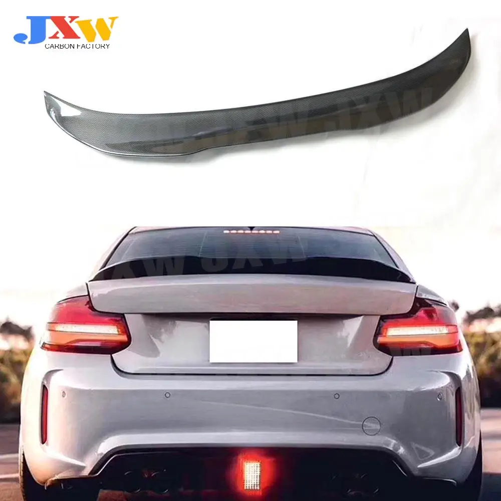 

High Quality Carbon Fiber Rear Lip Spoiler Duck Wings For BMW 2 Series F22 F87 M2 220i 228i M235i 2014-2019 PSM/Original Styling