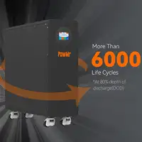 PowMr 300AH LiFePO4 batterie 48V 15KWH batteries batterie au Lithium solaire énergie domestique 6000 + Cycle peut BMS jusqu'à 16 pouces parallèles 4