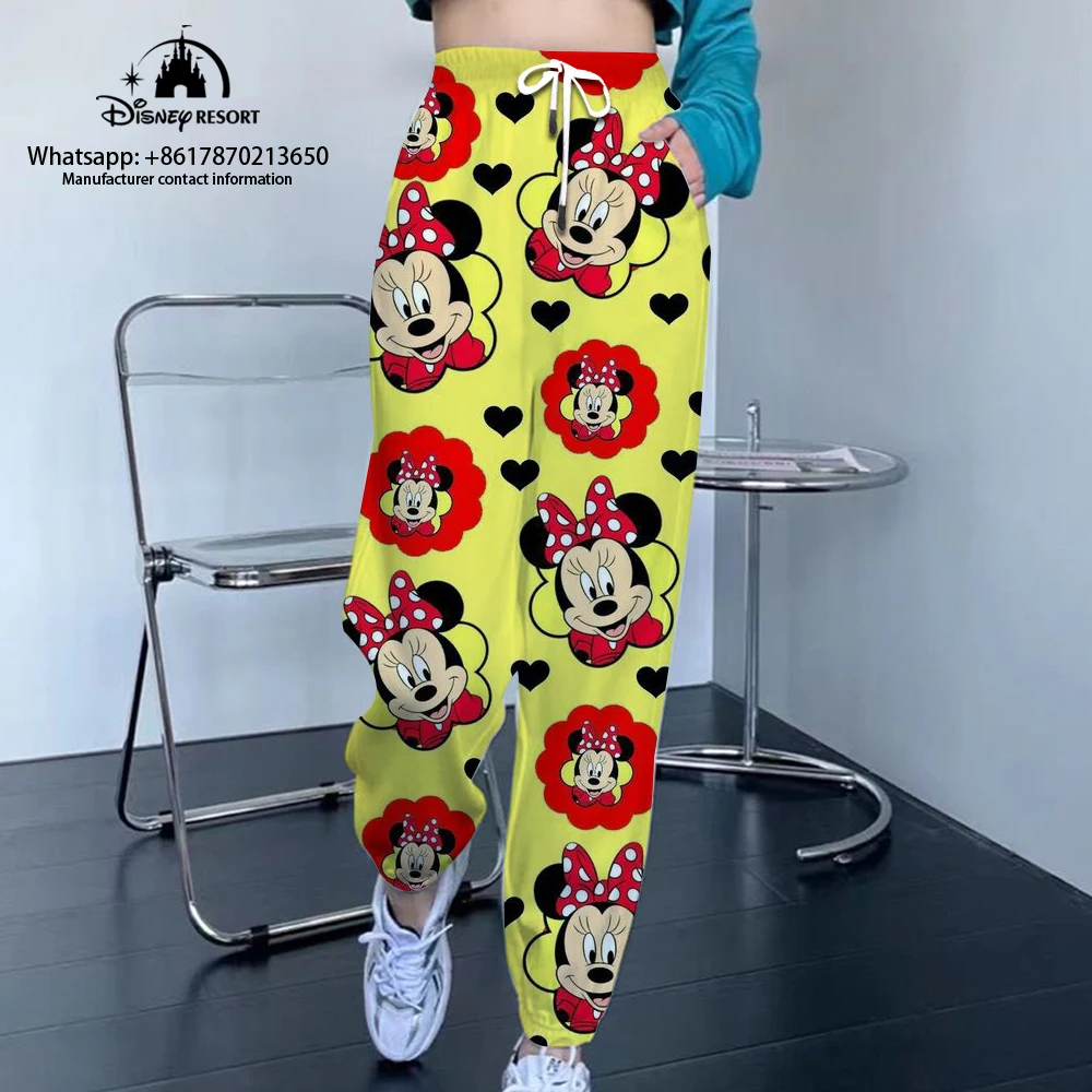 

Ladies Casual Pants Fashion Street Jogger Pants Ladies Sweatpants Disney Minnie Mickey Basic Casual Pants 2022