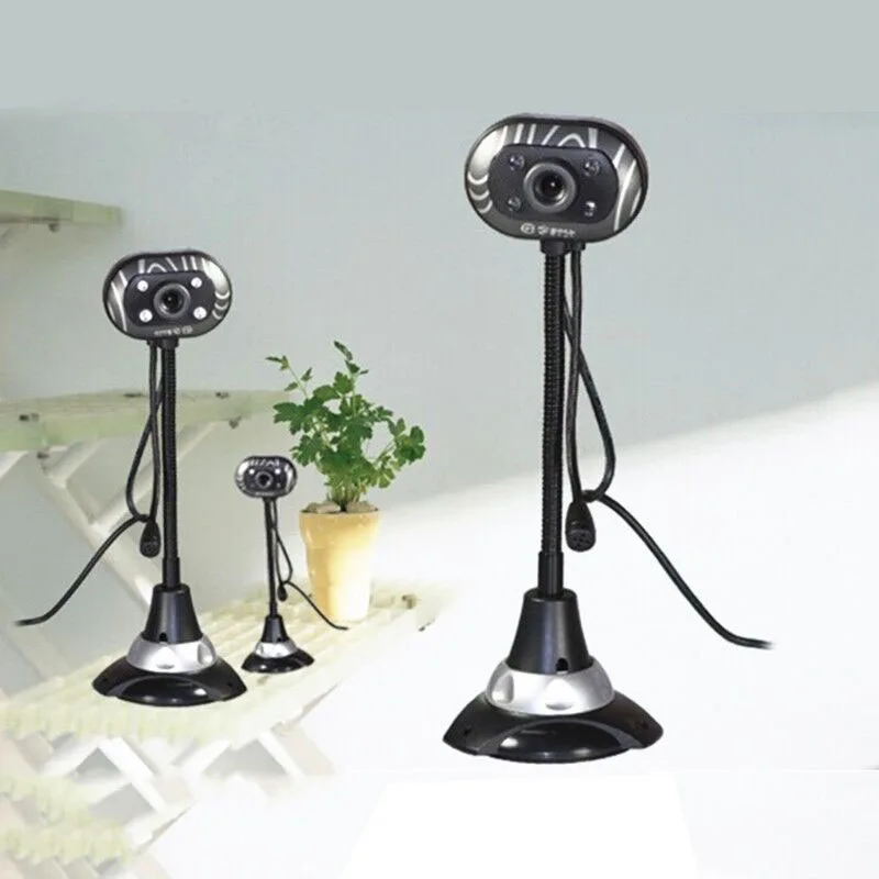 480P Web Camera HD Webcam CMOS USB 2.0 Wired Computer With LED Fill Light Built-in Microphone for Desktop Computer Notebook PC