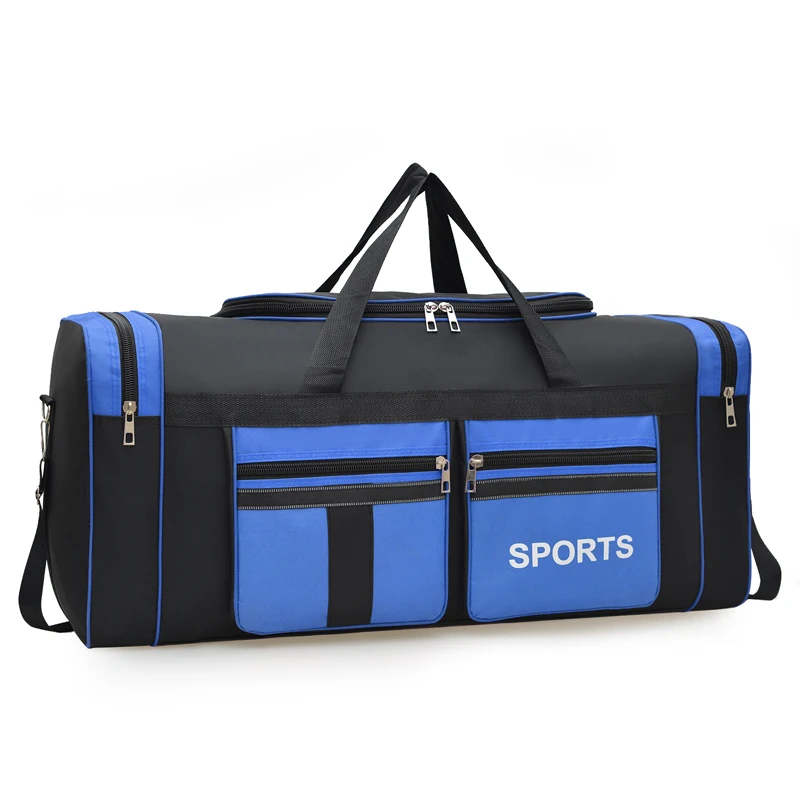 Large-capacity fitness and travel handbag with zipper closure - ideal for short and long trips, as well as fitness gear