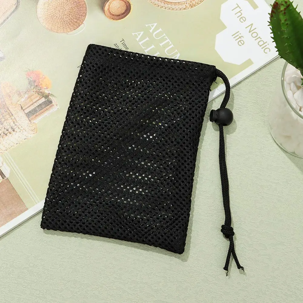 Strap azier fähiger Aufbewahrung beutel aus Nylon netz mit Kordel zug Mehrzweck-Heimreise Outdoor-Aktivitäts-Beutel Wäsche sack – Detail 10