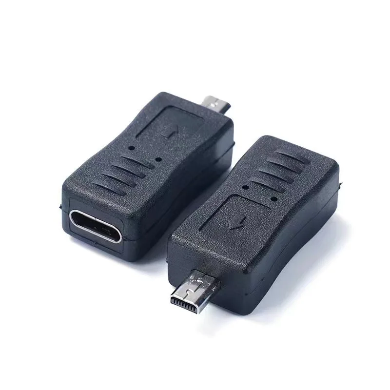 Mini USB Type C Adapter Mini USB 8 PIN Male to USB Type-C 3.1 Female Data Sync Power Supply Digital Camera Adapter Cable Cord