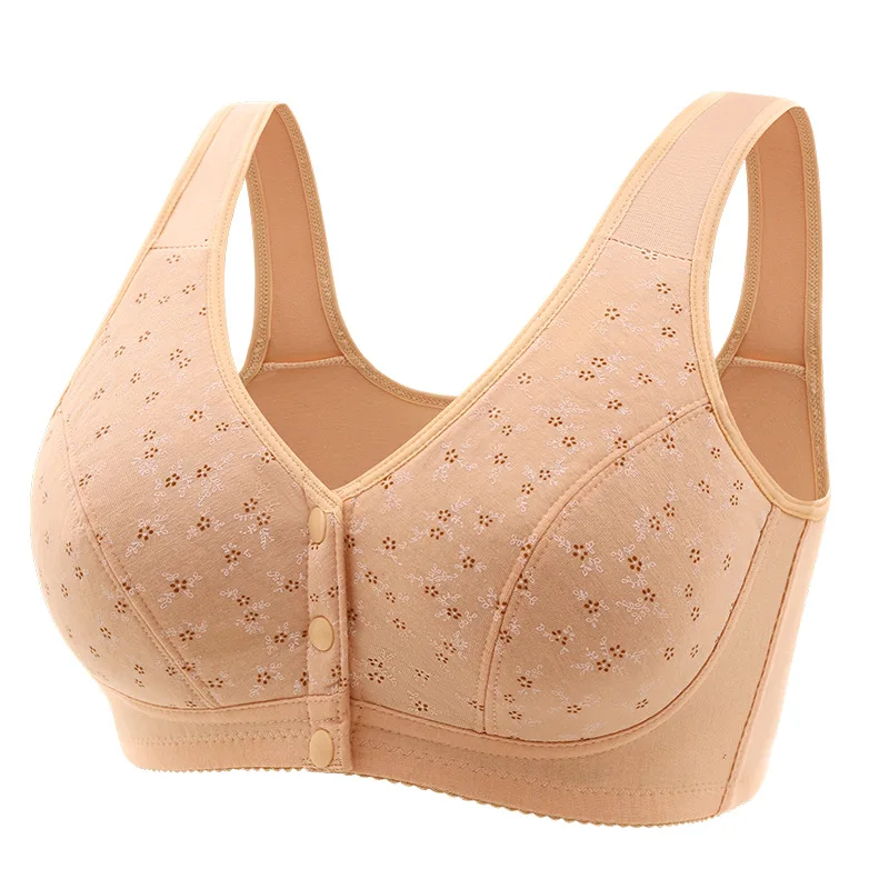 The New Breastfeeding Bra Underwear Front Buckle Maternity Bra Without Steel Ring Underwear Gathered Seamless Back Bra Underwear 5
