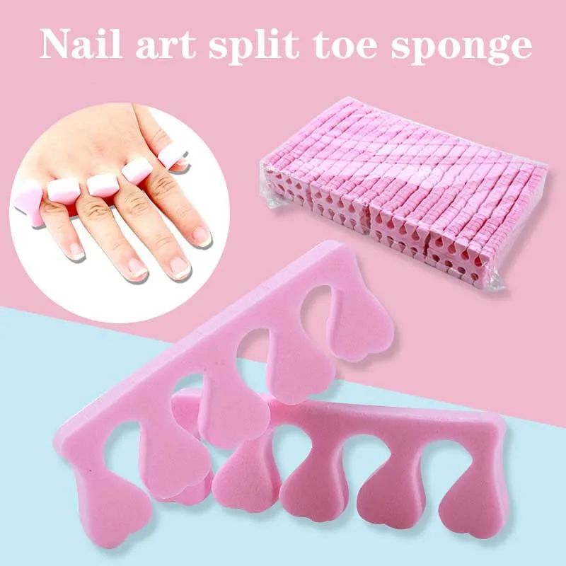 10/20 pcs Nail Toe Separator Finger Separator Sponge Soft UV gel Polishing Manicure Foot Repair Beauty Tool
