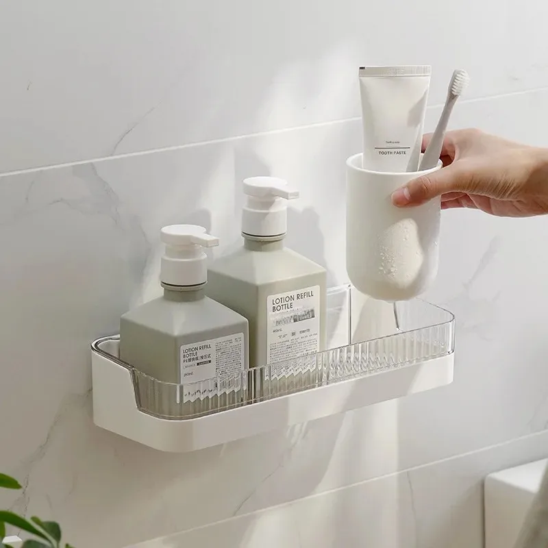 Original Bathroom Storage Rack Cosmetic Miscellaneous Items Toilet Wall Mounted No Nail Hole Drilling Required