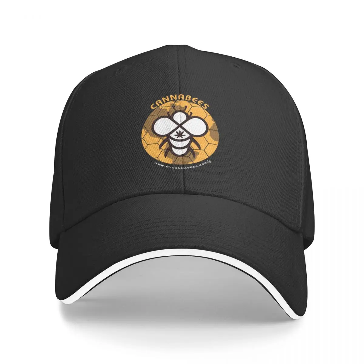 

Cannabees Honey Bees Baseball Cap Hat Beach Hat Man Luxury Women Hats Men's