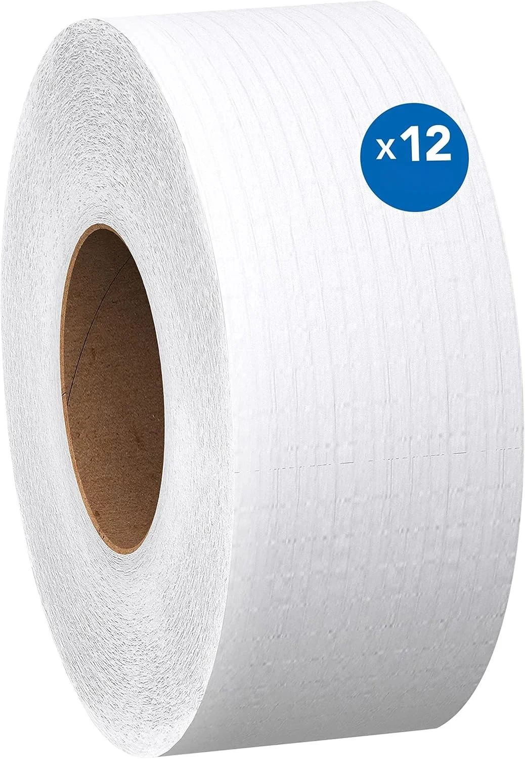 Recycled Fiber High-Capacity Jumbo Roll Bulk Toilet Paper,2-Ply, White (1,000'/Roll, 12 Rolls/Case, 12,000'/Case)
