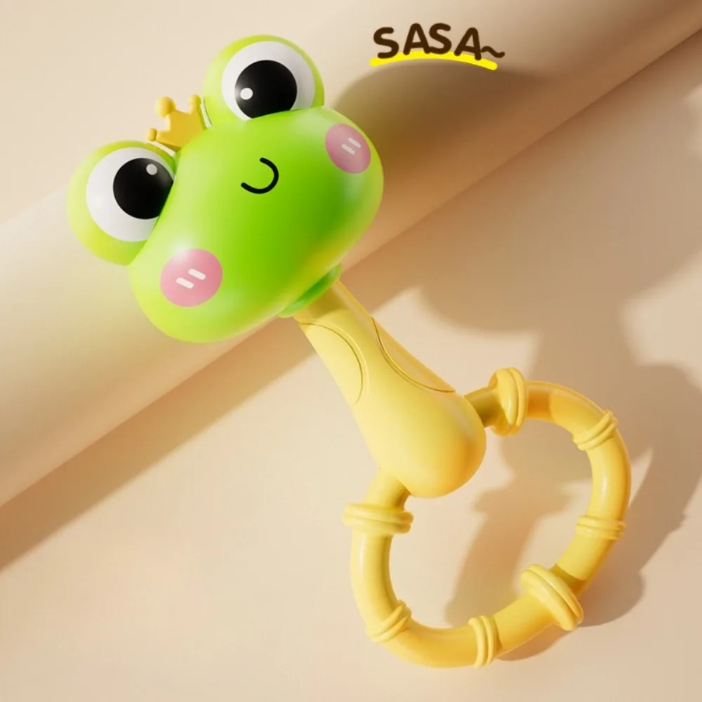 Frog Sensory Toy, Interactive & Sand Shaker with Sound, Soft Grip, Vibrant Colors, Easyclean, Playful Design, Learning gift