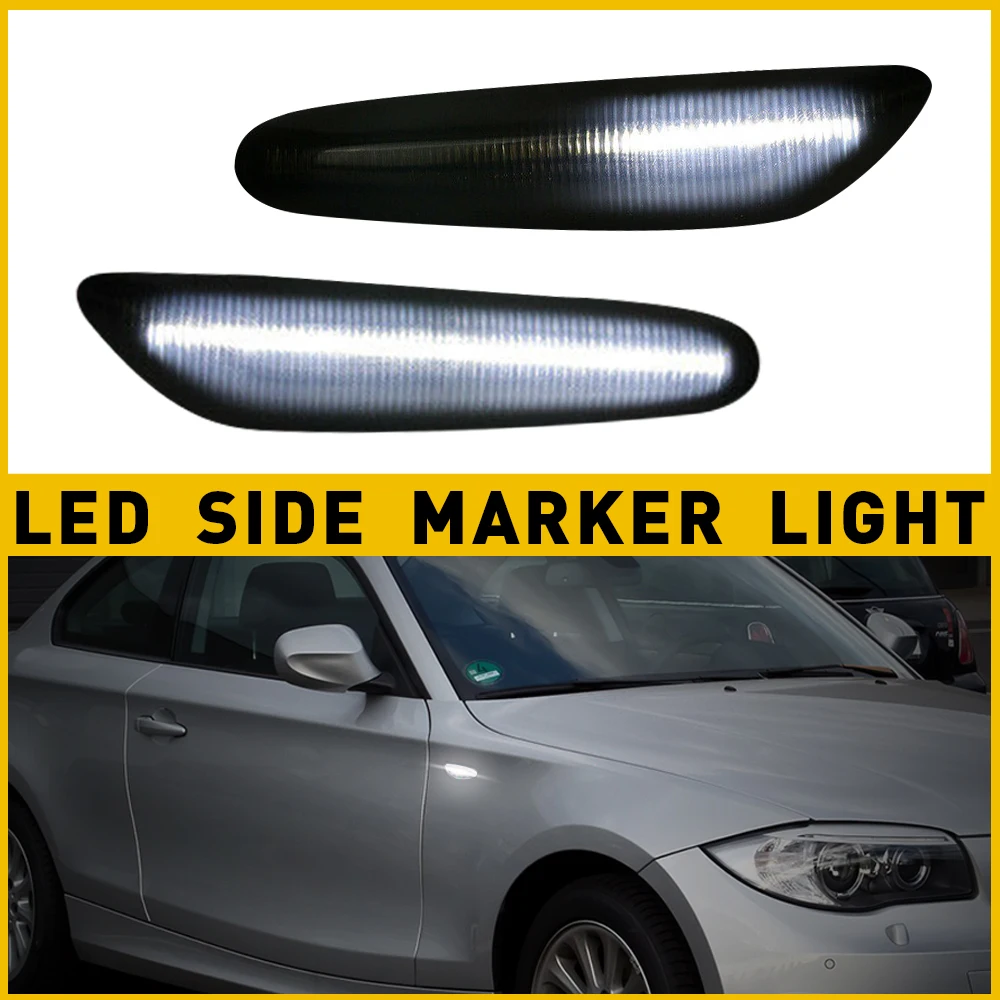 Dynamic Flashing LED Side Marker Turn Signal Light For BMW 1 3 5 Series E82 E88 E46 E90 E60 E61