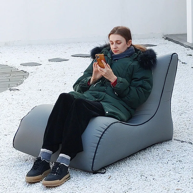 

Outdoor Garden Portable Automatic Inflatable Lounger Sofa Bed Waterproof Folding Air Cushion Terrace Furniture Leisure Air Sofa