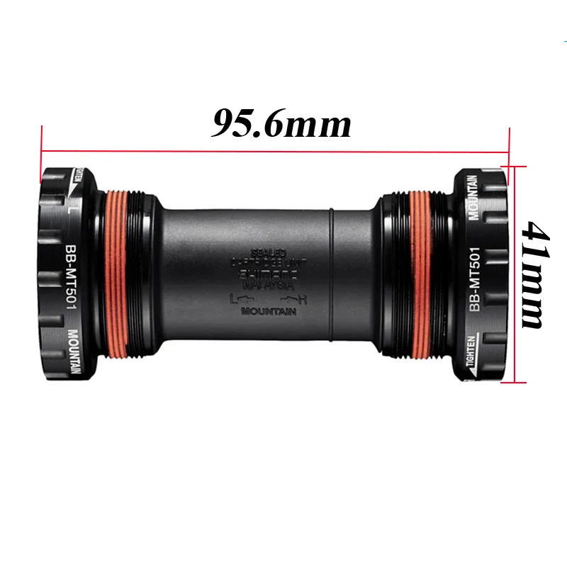 Bicycle Bottom Bracket SHIMANO DEORE BB-MT501 Threaded 68/73mm Shell For Mountain Bike