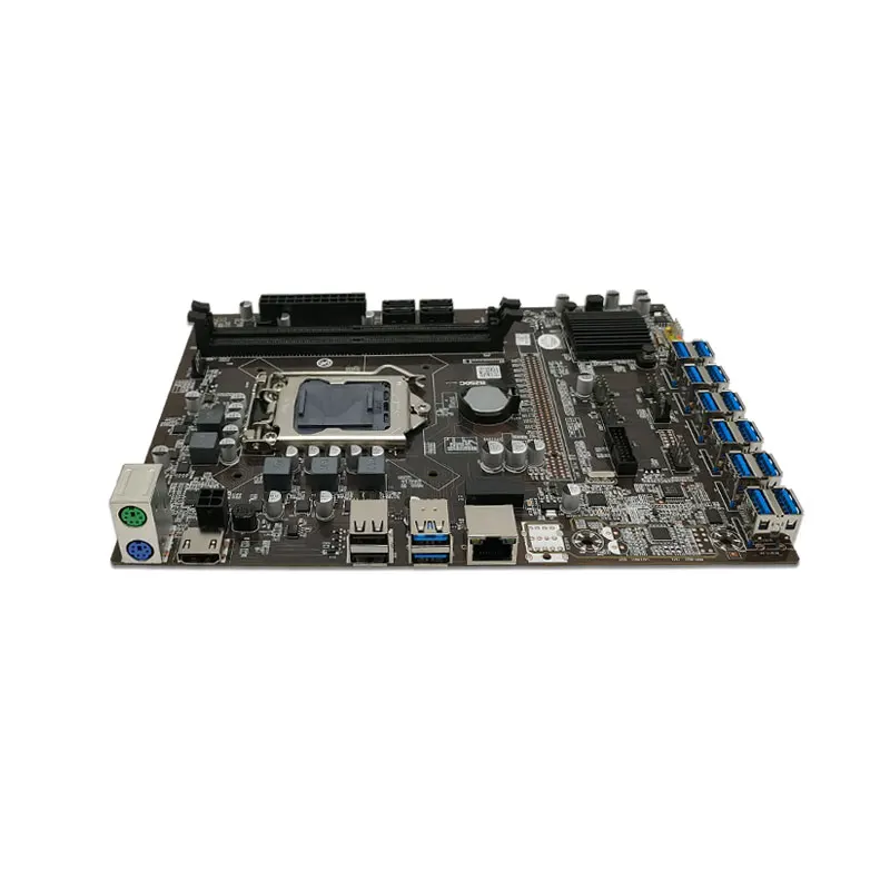 

B250-C Mining Motherboard to USB3.0 Graphics Card Slot LGA1151 Supports DDR4 DIMM RAM Computer ETH Miner Motherboard B250-C