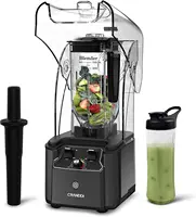 Blender with Soundproof Shield, 2200 Watt Professional Blenders for Kitchen with 80oz Jar and Self- 1