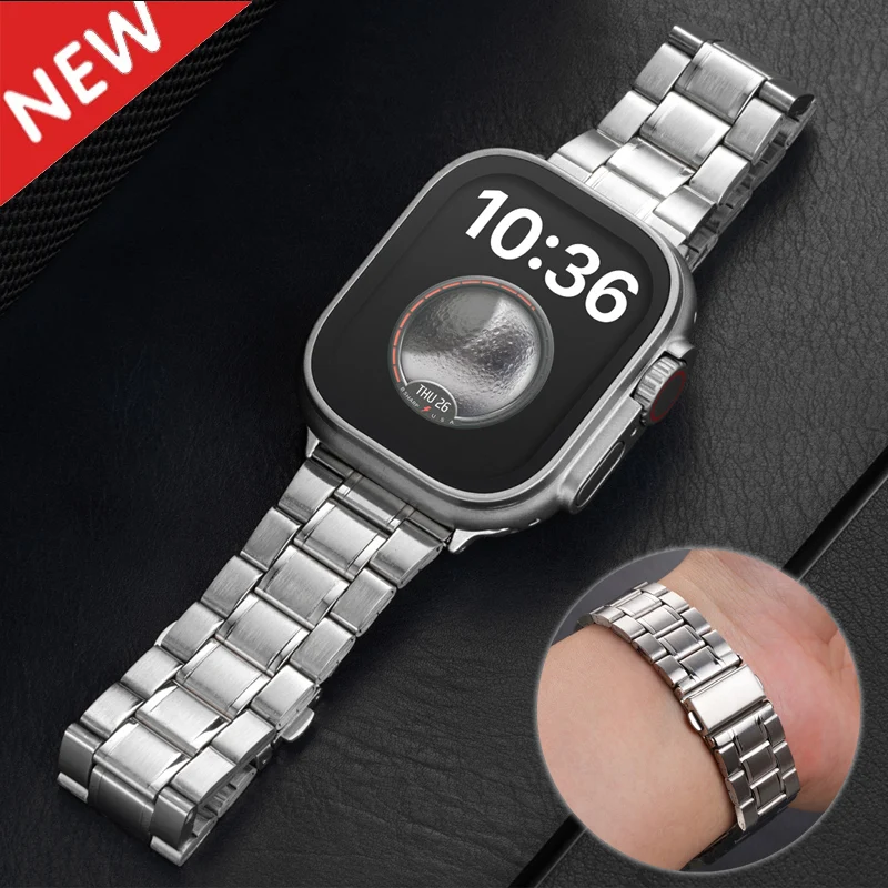 Premium Stainless Steel Watch Straps - Sleek Metal Band