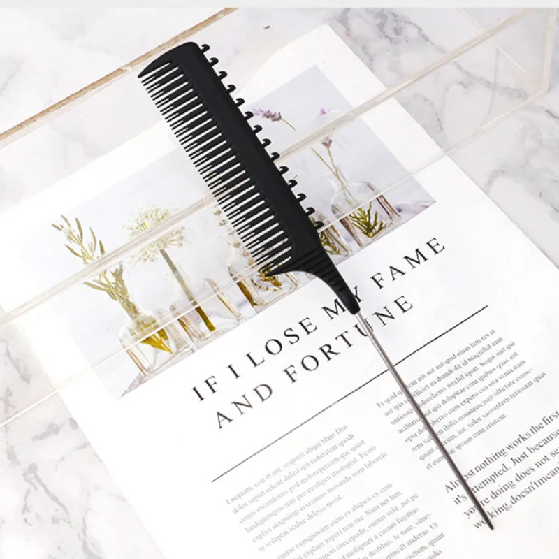 플라스틱 뾰족한 꼬리 미용 빗, 헤어 살롱 전문 염색 빗, 고온 정전기 방지 헤어 커팅 빗