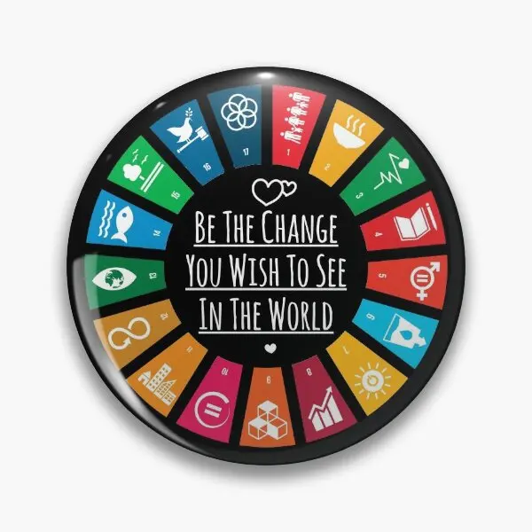 Un Sdgs Global Goal 2030 United Natio, мягкая булавка для пуговиц, Ювелирное Украшение для воротника, необычная модная женская брошь для влюбленных