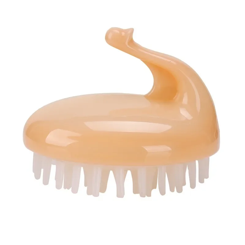 Silicone Shampoo Brush for Baby Infant Bathing Soft Silicone Boys Kids Shower Brush Head Hair Washing Massage Brushes Wipe Comb