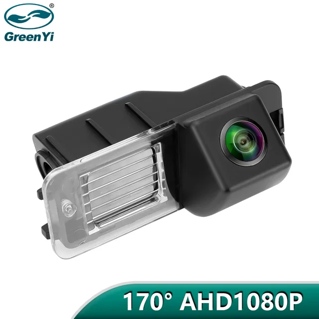 GreenYi-Caméra de recul pour véhicule avec vision nocturne, 170 °, 1080P HD, pour VW Volkswagen Polo 6R Golf 6 Passat CC MK6 Magotan Bora 1