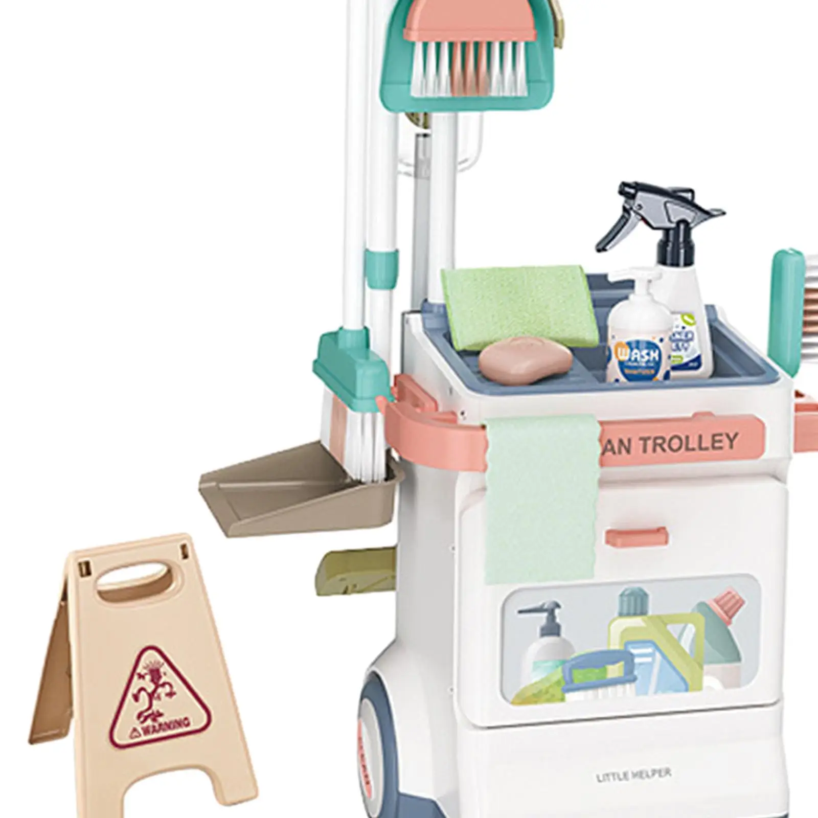 Kids Cleaning Set Pretend Play Toy Role Play Game for Toddlers Kids 5