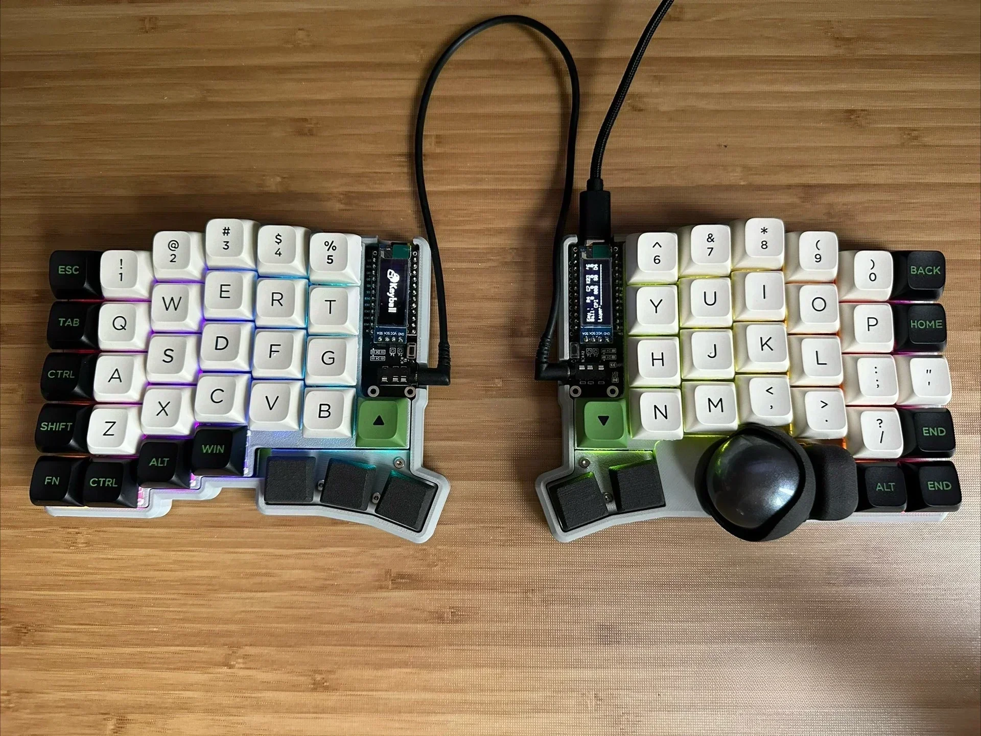 keyball61（動作確認済み） セール keyball61 完成品 自作キーボード