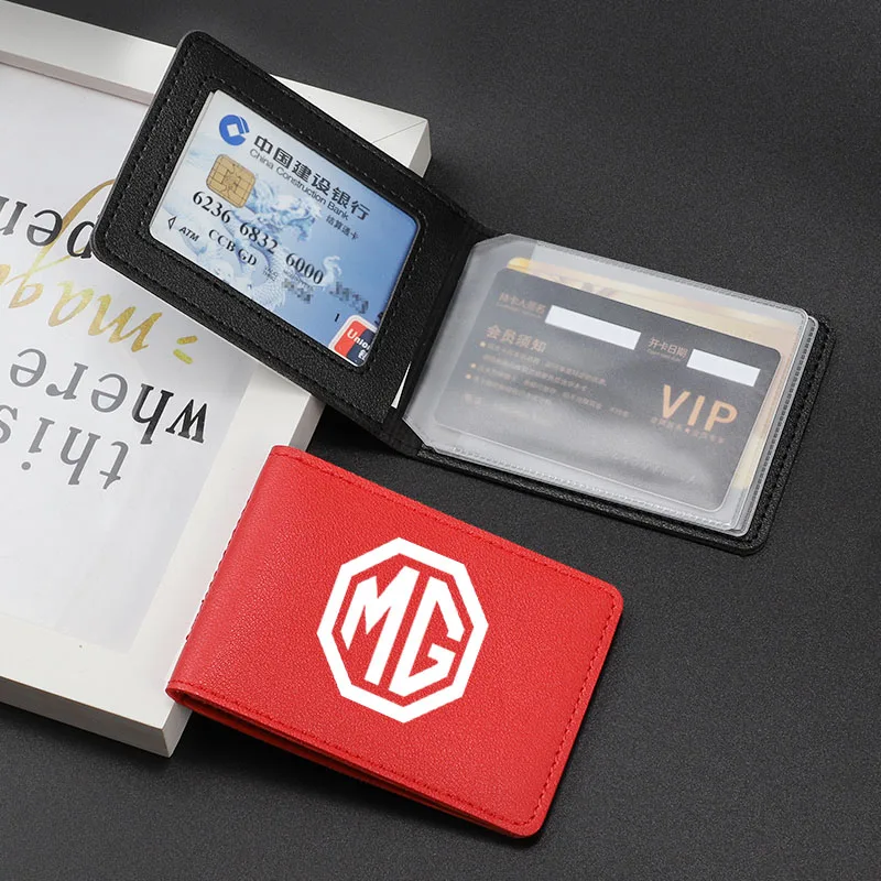 Premium Leather Car Logo ID Document Holder Card Cover