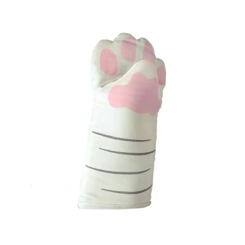 

3D Cartoon Animal Oven Mitts Long Professional Heat Resistant Non-slip Gloves Cotton Baking Tool for BBQ Grilling