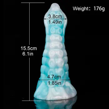 Blue&White Small Silicone Octopus Anal Sex Toy Butt Animal Plug Tentacle Fantasy Dildo Masturbate For Women Men Orgasm Sex Tools 3