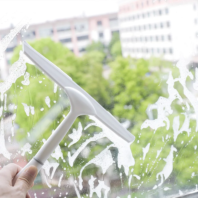 Household Cleaning Bathroom Mirror Cleaner Silicone Blade Holder Car Glass Shower Squeegee Window Glass Wiper Scraper 2495 glass window scraper window cleaning squeegee glass scraper cleaning squeegee window cleaner window cleaning tool shower squeegee cleaning scraper scraper cleaner scraper tool car glass cleaner