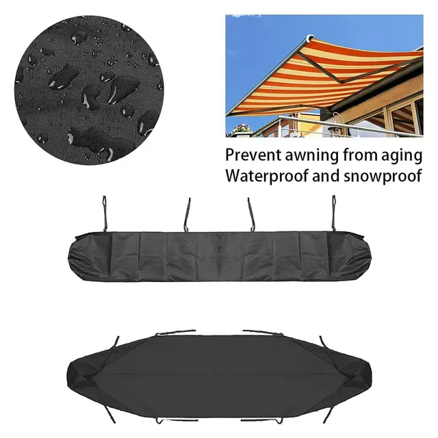 Kerti Napellenző Tároló Táska Vízálló Teraszos Lombkorona Burkolat Napfény Hajtogatás - Image 5