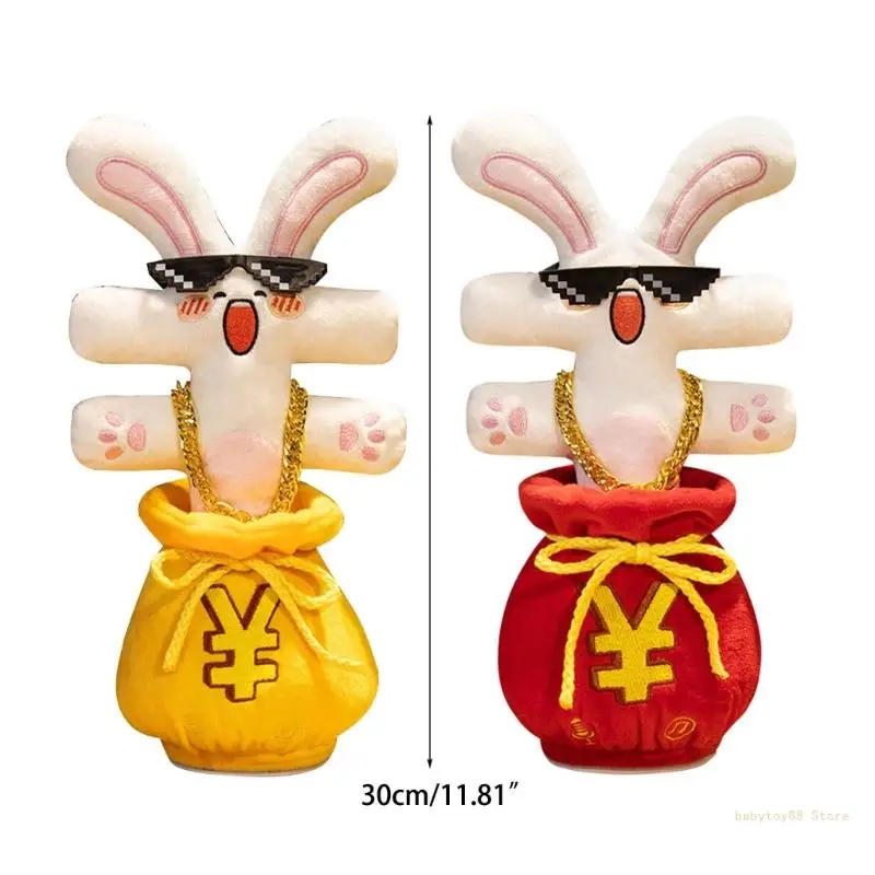 Y4UD Interaction Bounce Toy Speaking Electronic Plush Toy Jumping Rabbit USB Singing Sound Recording for Children