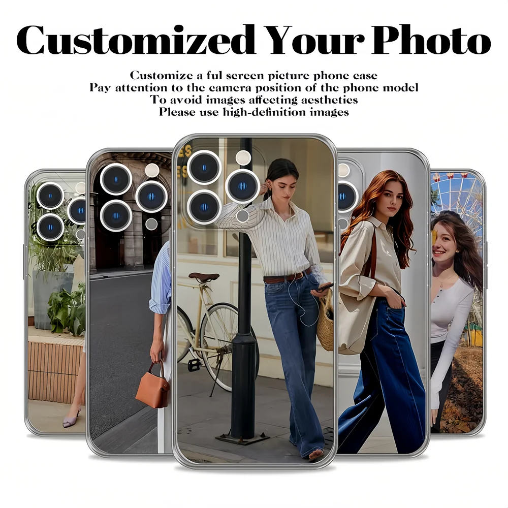 DIY Customizable Photo Anti-Shock Silicone Back Cover