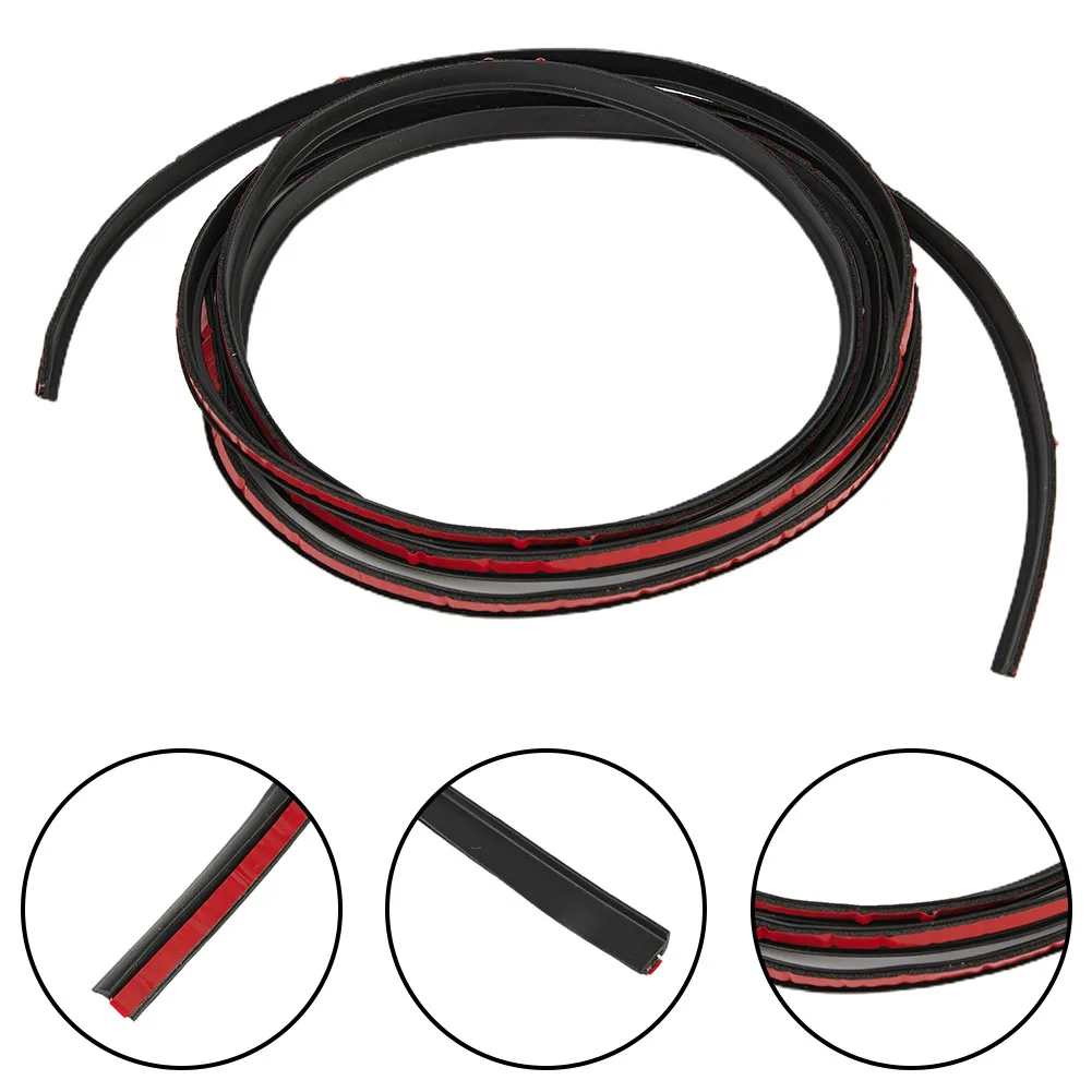 Adhesive Tape Sealing Strip 2 Meter Length Waterproof 5MM*7MM Car Auto Parts Double-Sided Dustproof EPDM Rubber