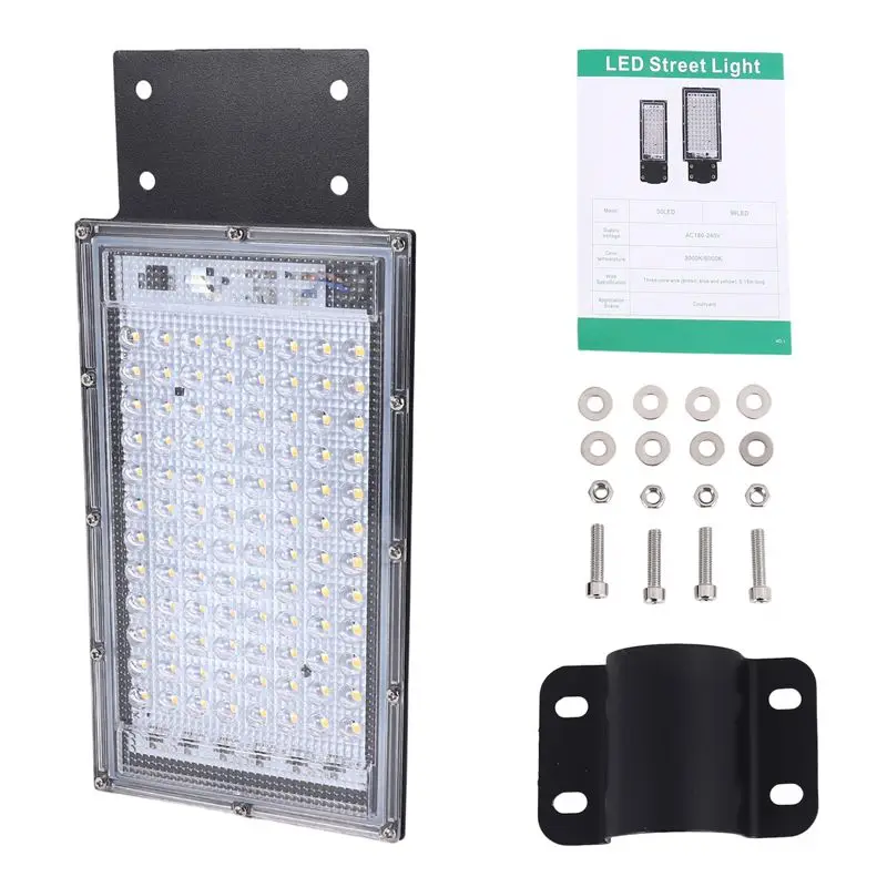 B50C 조명 LED 가로등 투광등 통합형 도로 조명 100W 방수 정원등 야외용
