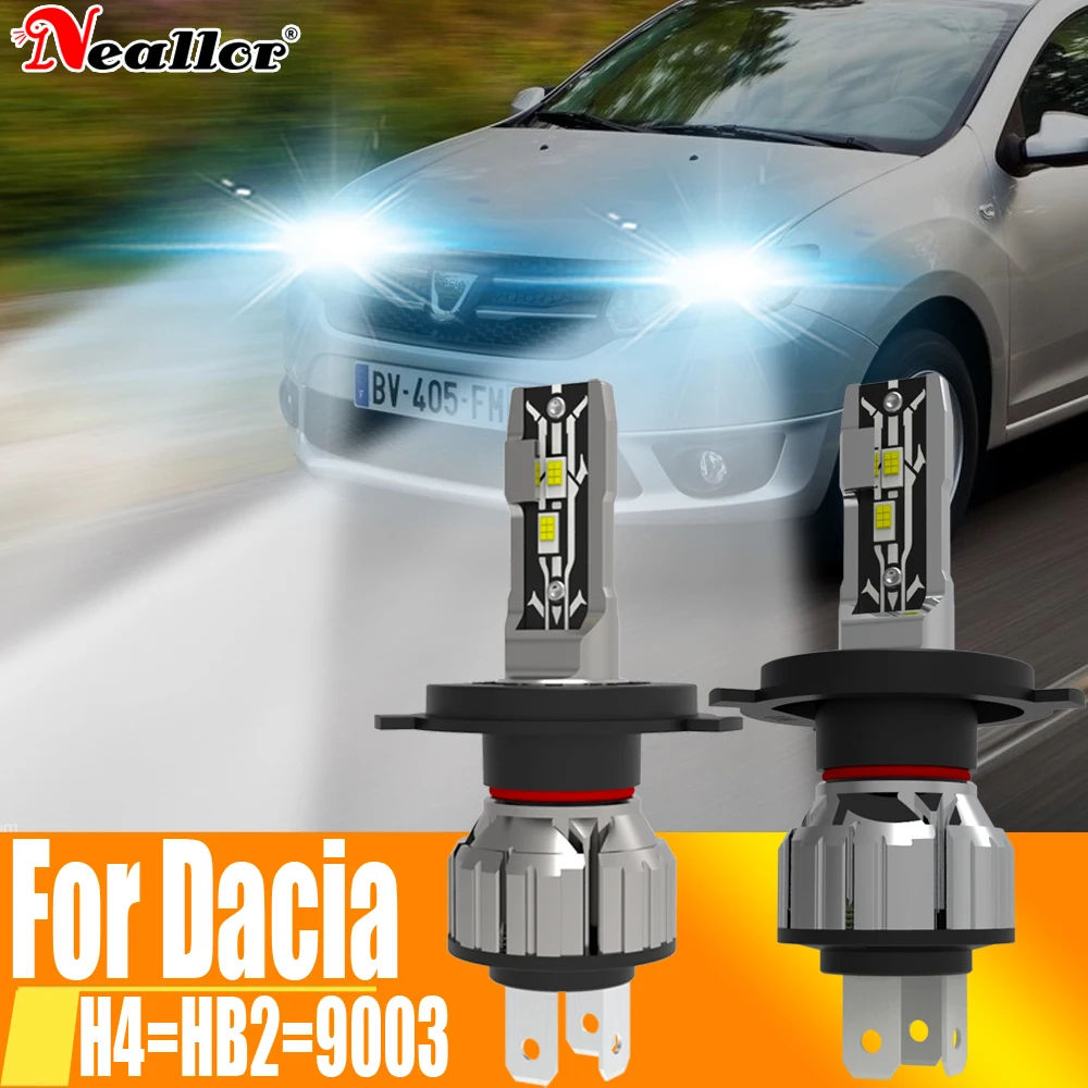 

2 шт., Автомобильные светодиодные лампы H4 Canbus HB2 9003 6000K 12 В 55 Вт