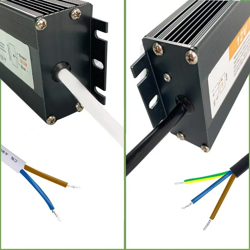 IP67 Waterproof Switching Power Supply Transformer AC 110V~220V To DC 12V 24V Lighting Driver 30W 50W 100W 200W  250W 300W 400W