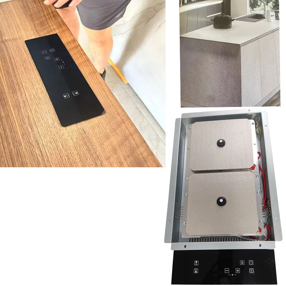 Two Hob Induction Stove Hidden 2 Burner Electric Cooker Home Induction Cooker