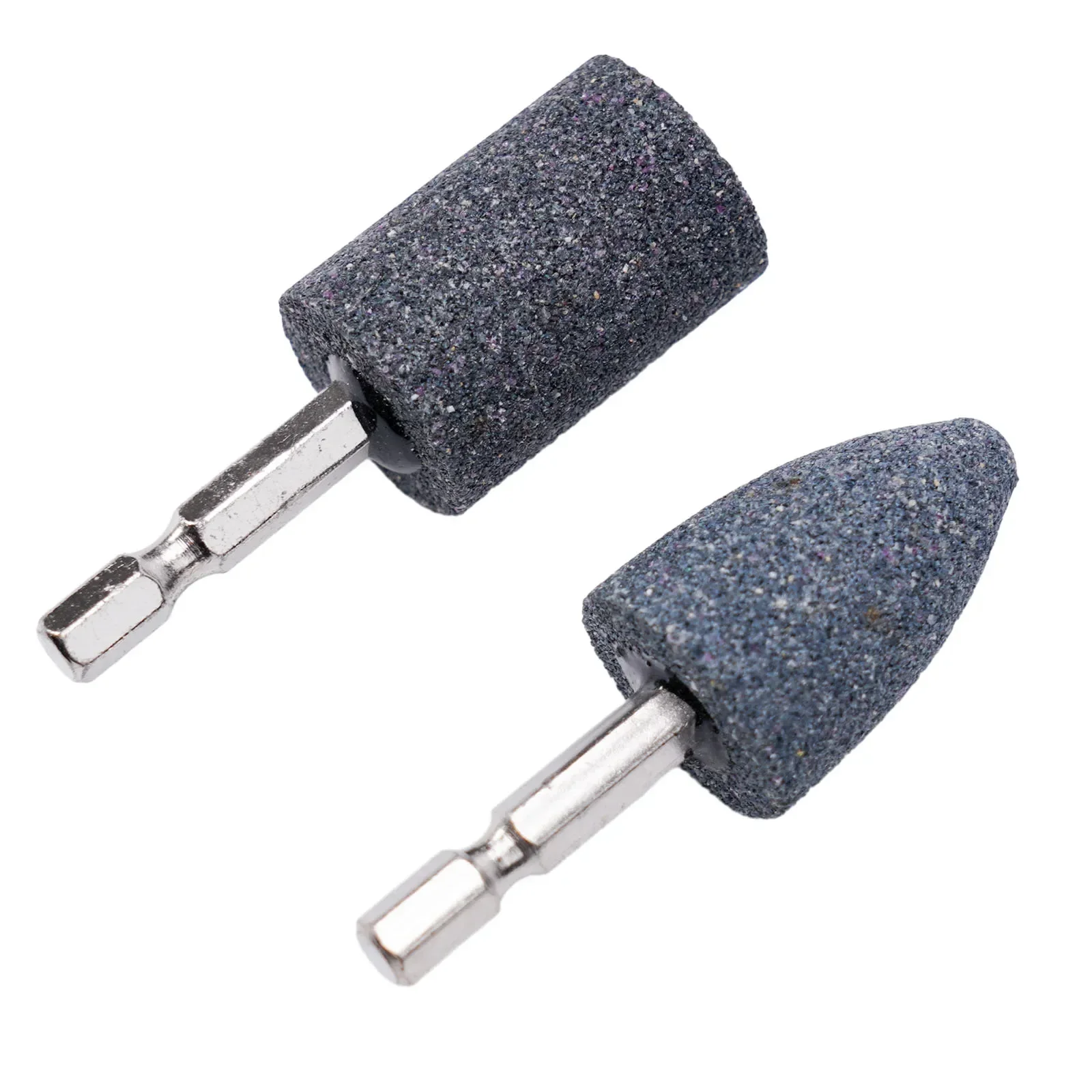 Tool Grinding Head Practical Hexagonal Shank Sharpening Head Tool Brown CorundumCone Grinding Drill Wheel