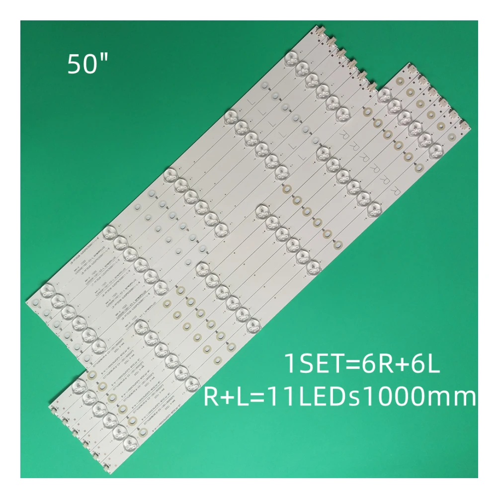 Set Pannello Led Per 50 Puk6400, 50 Put640, 0/60, 50 Puh6400, 50 Puf6061, 500 Tt67, V2, 500 Tt68, V2, Cl-2K15-D2P5-500-D612-V1 R, L