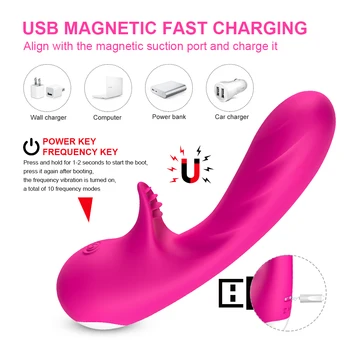 Dildos Rabbit Vibrators for Women G Spot Clitoris Stimulation Vigina Massage Vibrator Female Masturbator Sex Toys for Adults 18 5