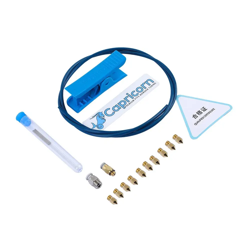 Capricorn Bowden Ptfe Tubulação 1m 2m xs Série 1.75 mm Filamento com Acessórios Pneumáticos & Cortador de Tubo para Creality 3d Impressoras - Imagem 5