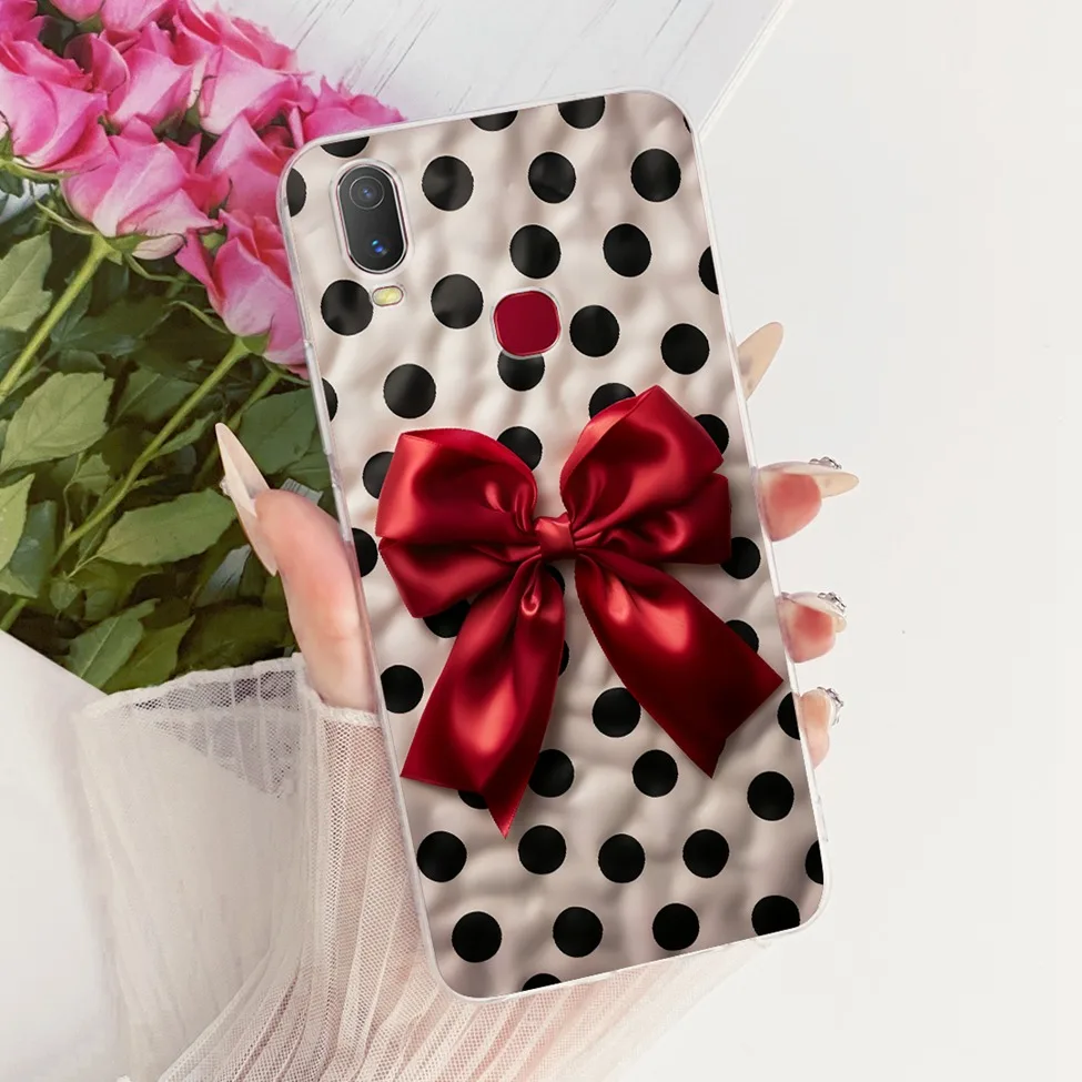 Clear Cute Cat Floral Soft Back Cover - Luxury Painted Design