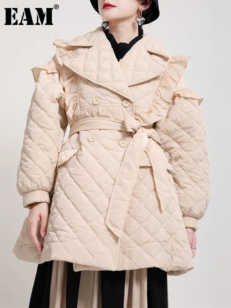 JEsilunmaMY Women's Winter Military Coat - Hooded Fleece-Lined Anorak, Thick Cotton Puffer Jacket