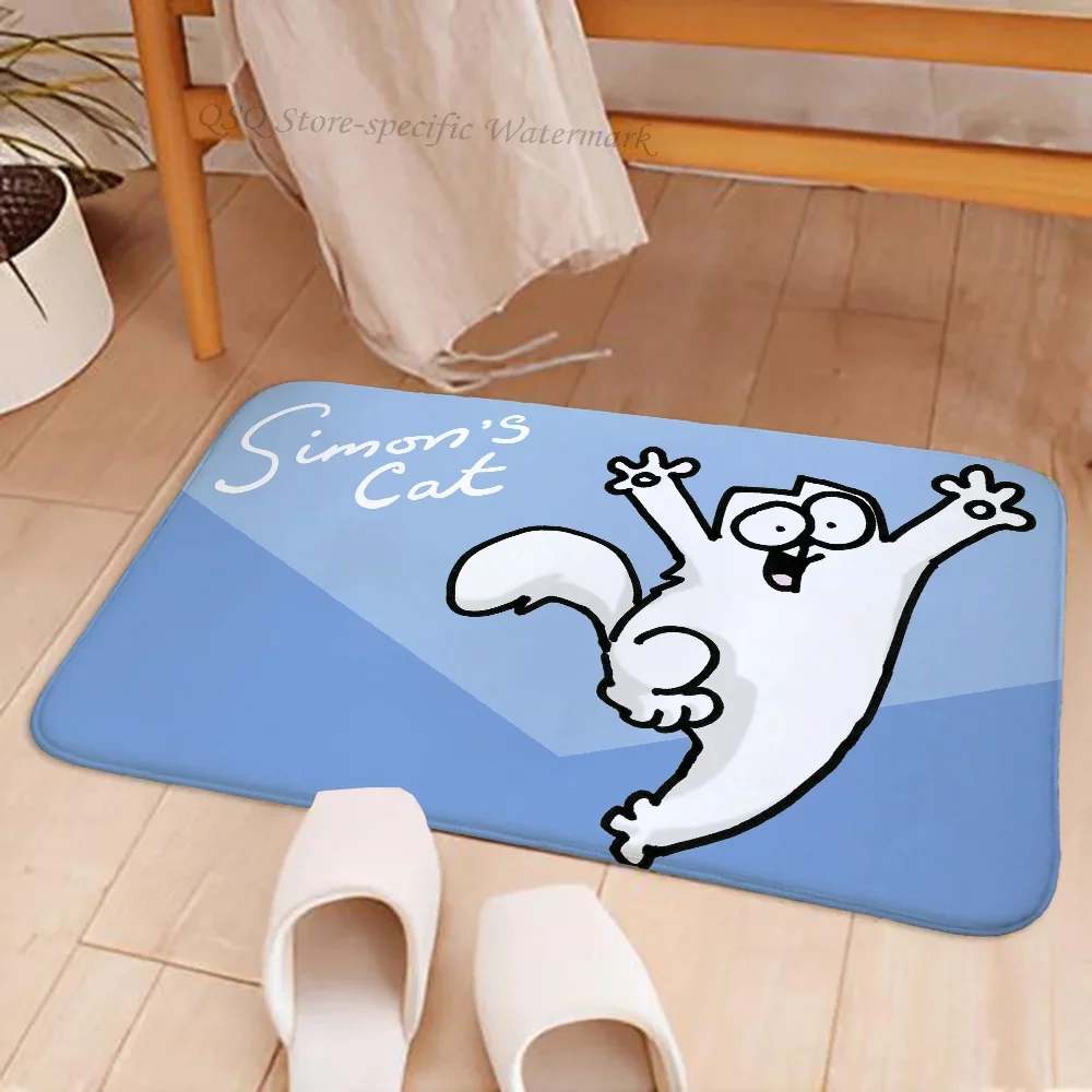Cartoon Simon Cute C-Cat Floor Mat Doormats Home Carpet Foot Bathroom Absorbent Anti-Slip Home Decor 4