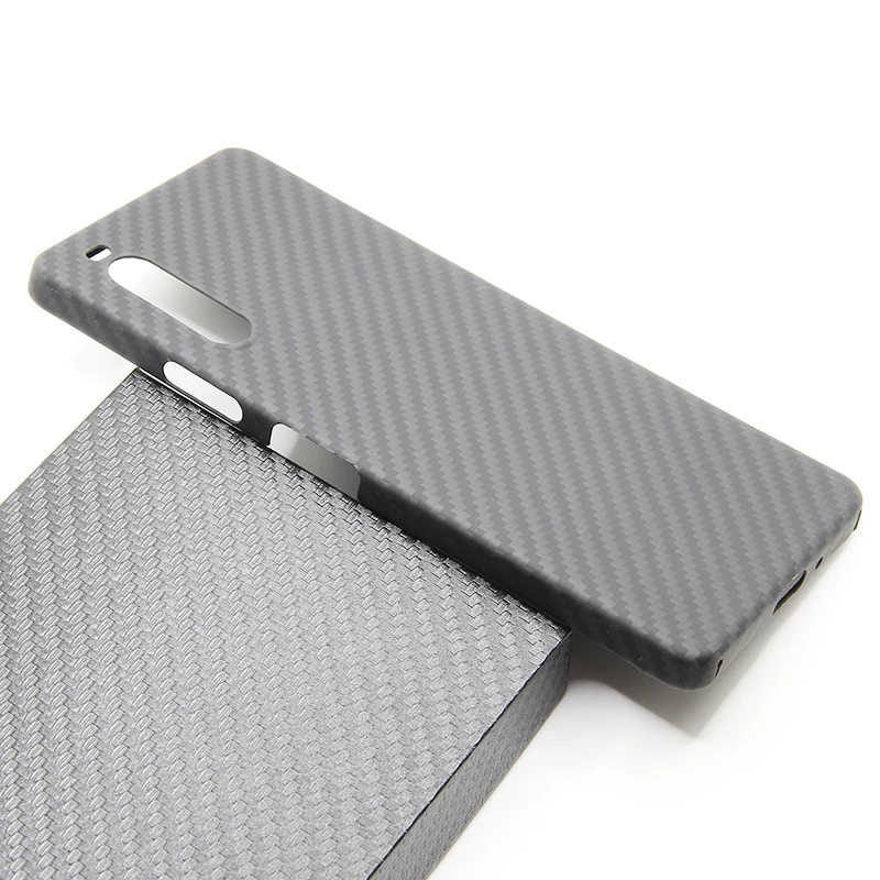 Carbon fiber phone case for SONY Xperia 10IV 4th 10iii 3th 10V 5th Thin and light attributes Fine lines Aramid fiber shell