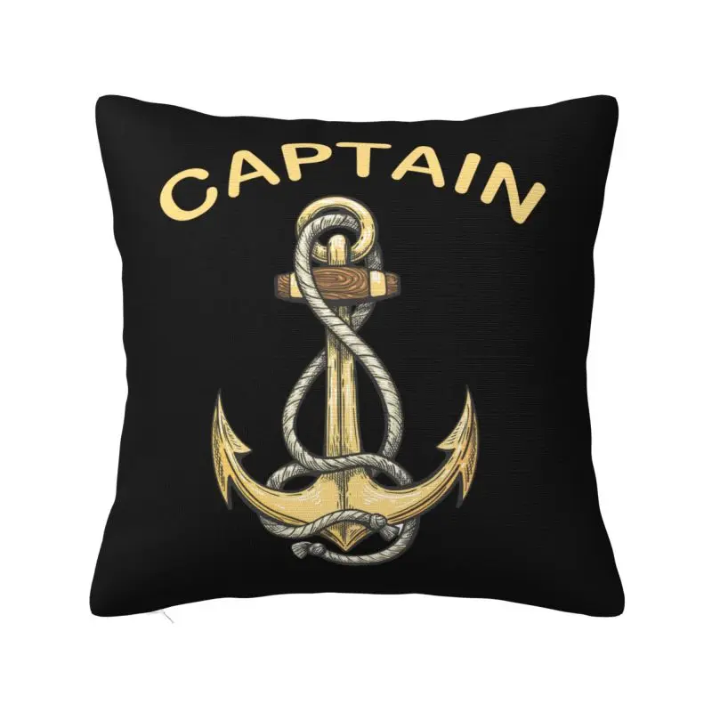 

Nautical Captain Anchor Pillow Case 45x45cm Bedroom Decoration Modern Sailor Adventure Chair Cushion Square Pillowcase
