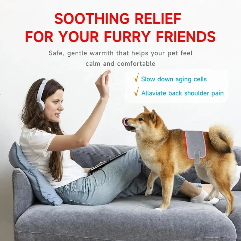 Infrared Light LED Healthcare Belt Waist Red Light Heating Massage Belt Pad Lumbar Back Waist Massager For Muscle Body Relief