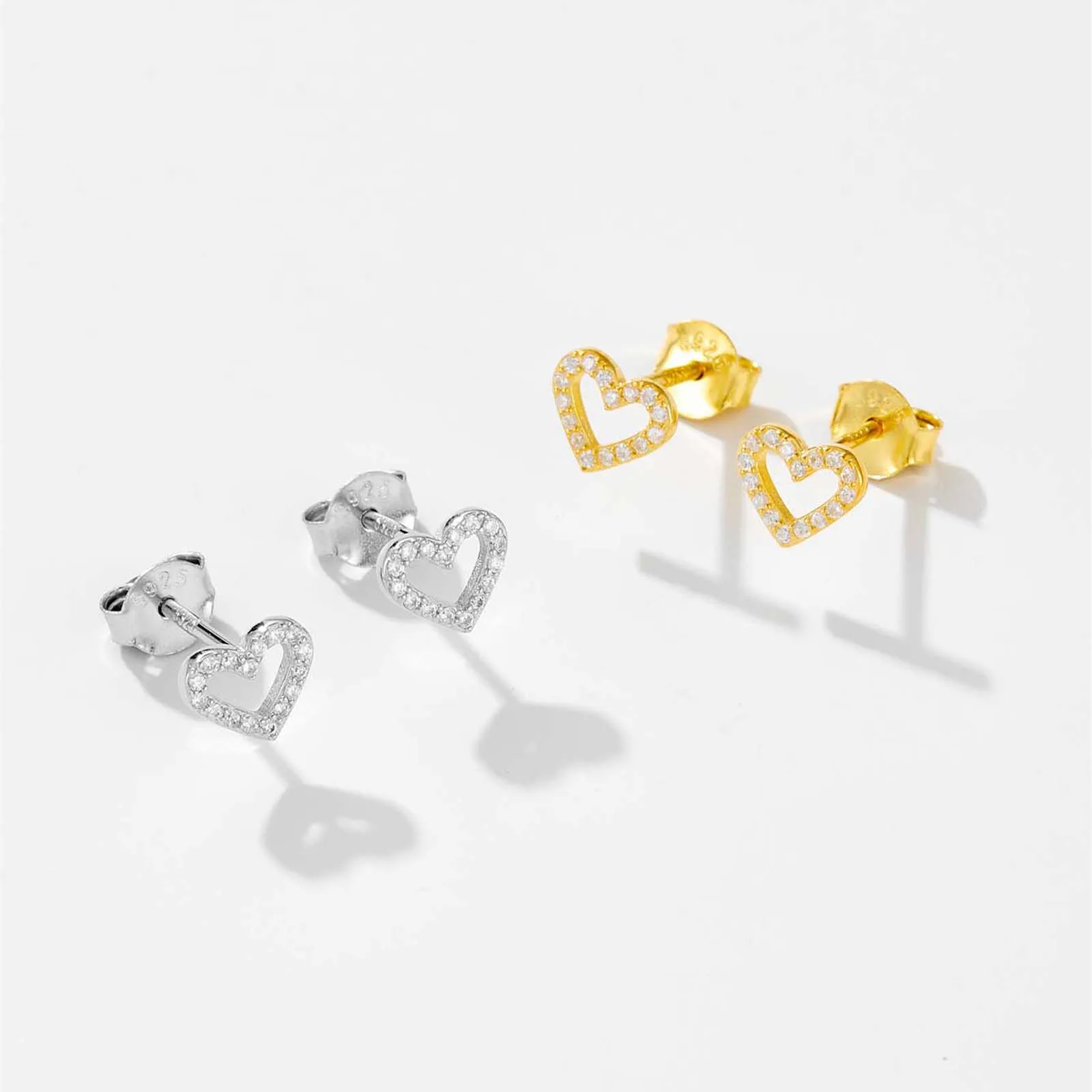 VEWANT Women 100% 925 Sterling Silver Heart Zircon Stud Earring 2024 Wedding Party Fine Luxury Fashion Jewelry 4